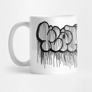 Throw Up Flat Black Mug